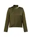 Mbym Rosaline Quill Blouse Smoked Olive