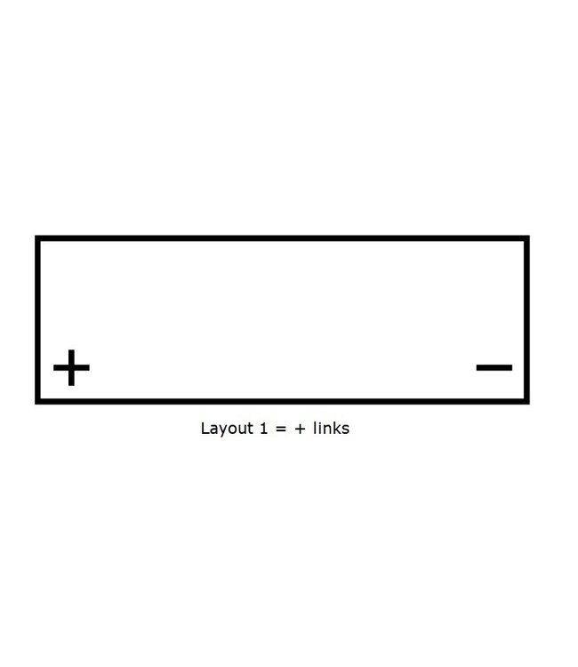 Dynac Semi-tractie accu 12 volt 80 ah type 24DC