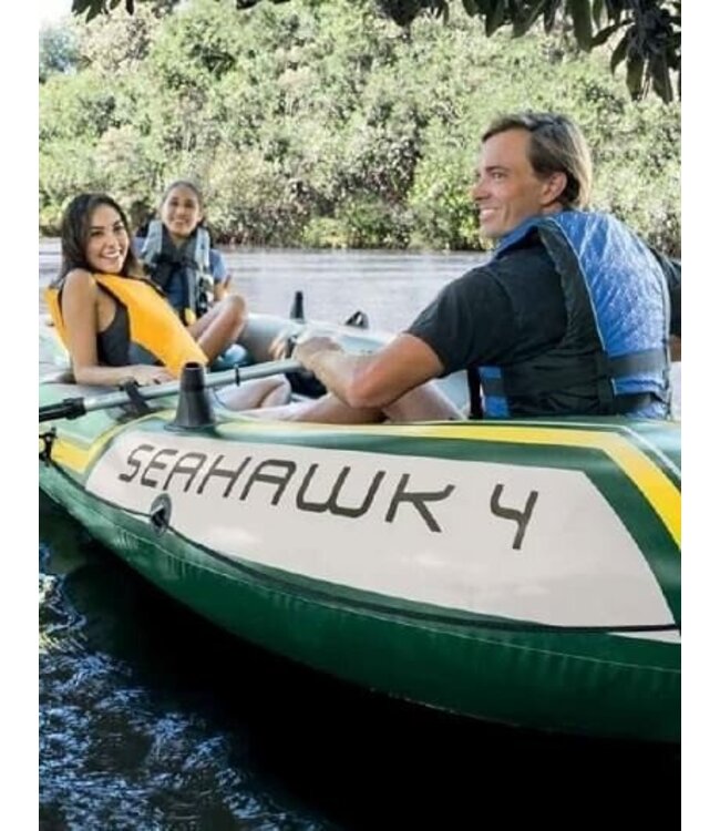Intex Opblaasboot Seahawk 4 Set vierpersoons