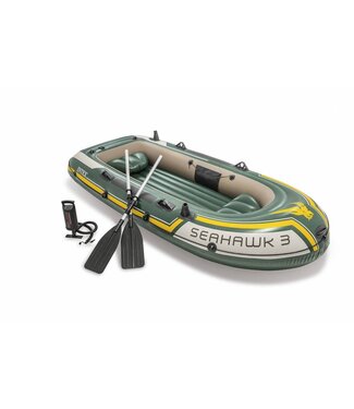 Intex Opblaasboot Seahawk 3 Set driepersoons