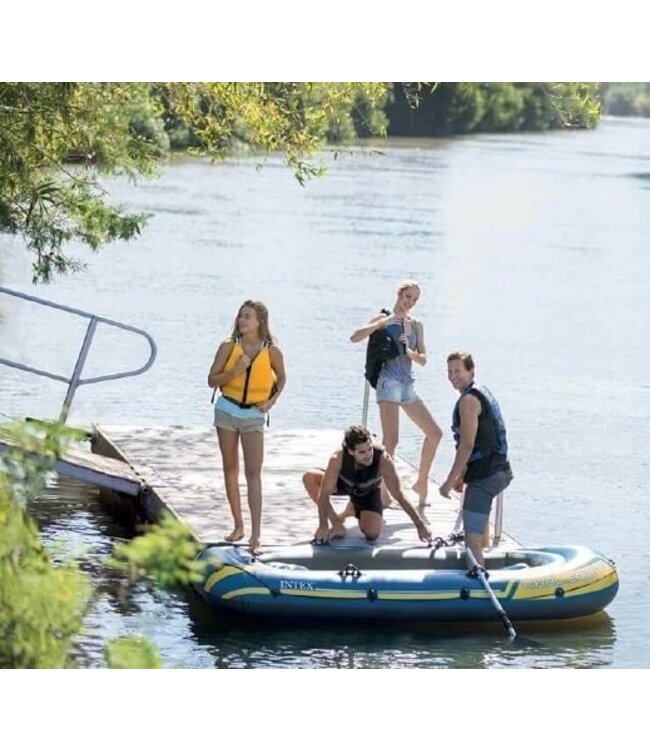 Intex Opblaasboot Challenger 3 Set driepersoons