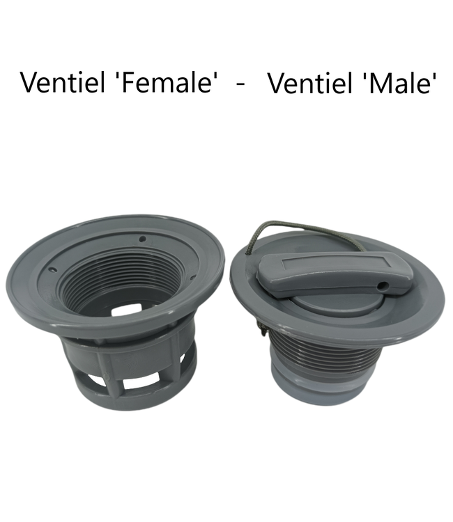 Talamex Ventiel grijs voor rubberboten en SUP boards