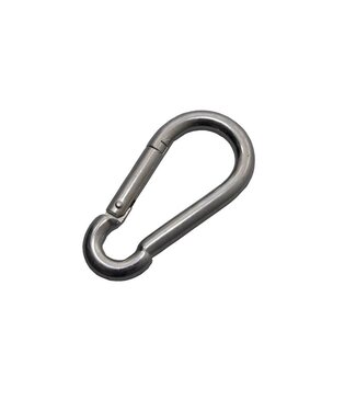 Talamex Karabijnhaak met knik RVS 50 mm