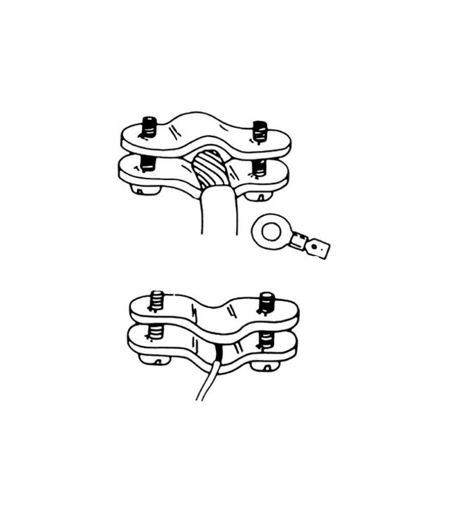 Talamex Set accuklemmen snelsluiting / quick connect