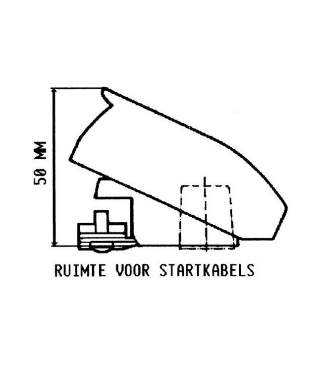 Talamex Set accuklemmen snelsluiting / quick connect
