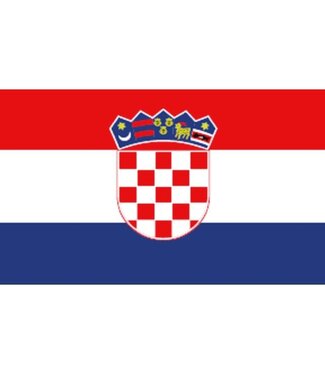 Boot vlag Kroatië 20 x 30 cm