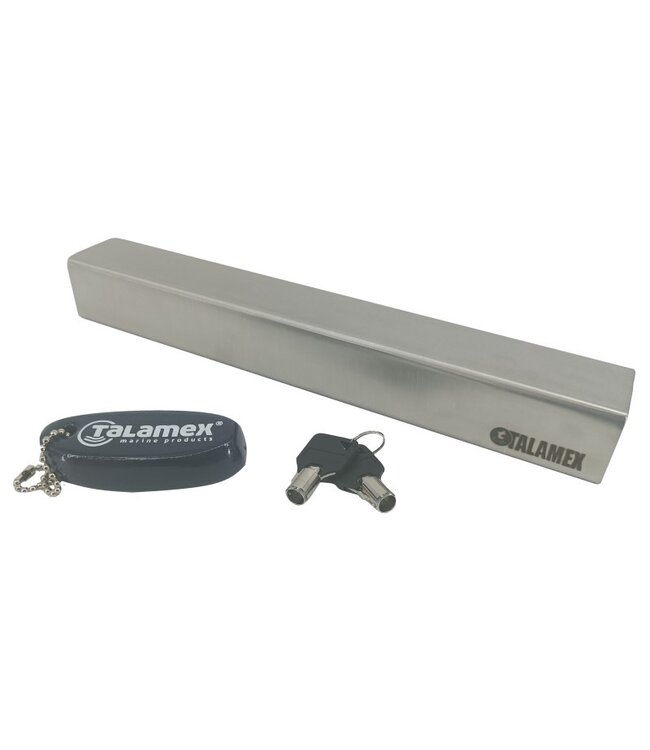 Talamex RVS Buitenboordmotor slot met cilinder
