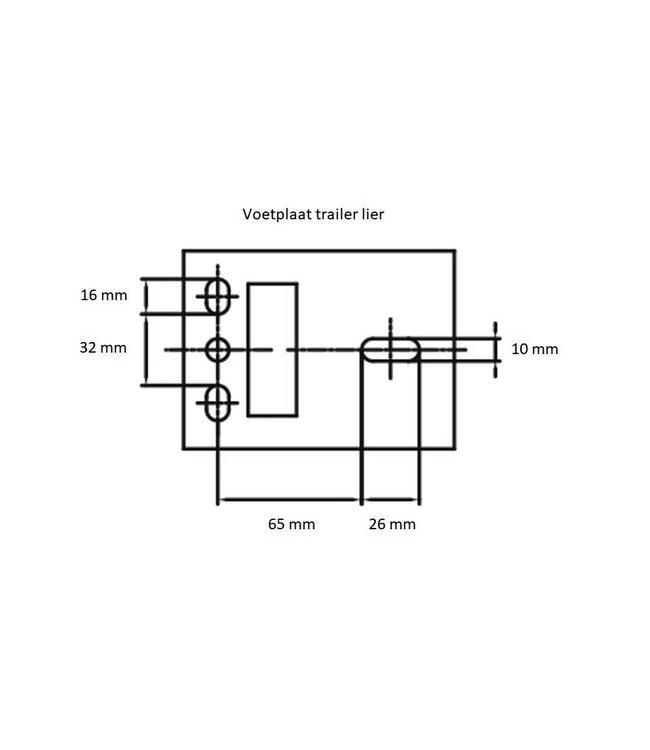 Talamex Trailerlier type WT-73-08 gegalvaniseerd 370 kg
