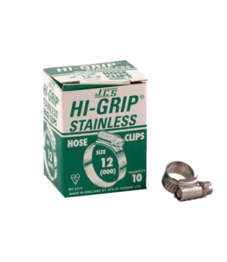 10 stuks RVS slangklem 9-12 mm Nr. 12