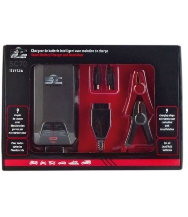 SC 70 Power premium 7 A acculader met OBD II stekker