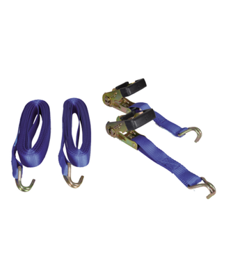 Talamex Spanband met ratelgesp en J-haak 28mm 6m (2 stuks)