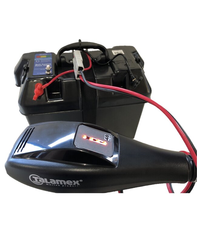 Complete aansluit set voor: fluistermotor, acculader en accubak