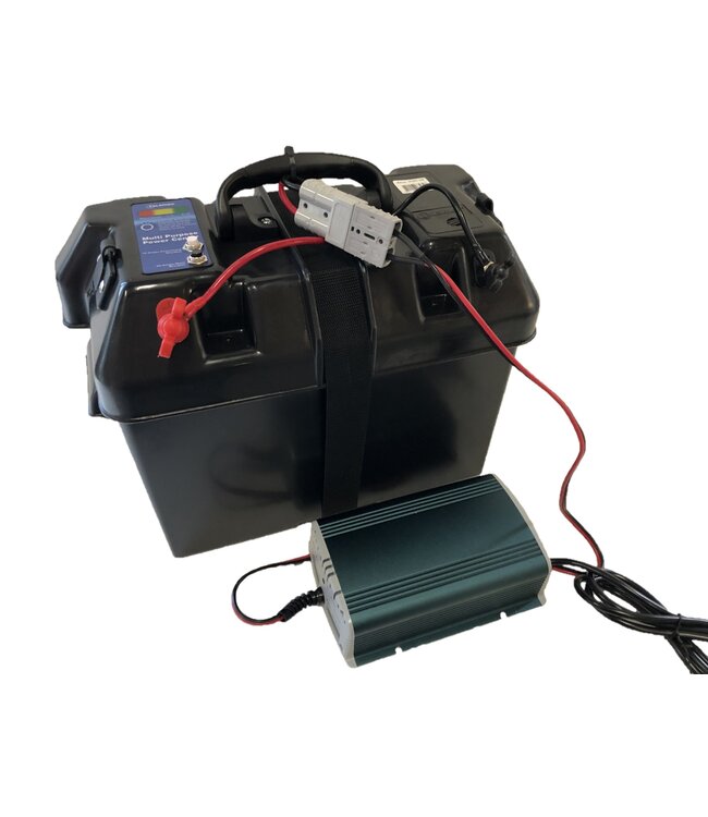 Complete aansluit set voor: fluistermotor, acculader en accubak