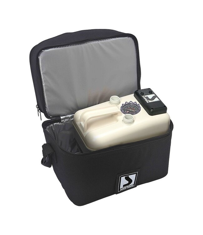 Scoprega GE 20-2 elektrische opblaaspomp met 12 volt accu