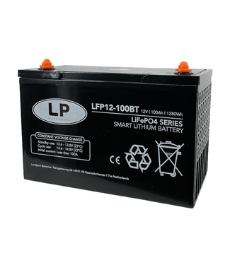 LFP V12-100 12 volt 1280 Wh Smart Lithium LiFePo4 accu