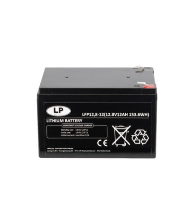 Lithium accu LFP V12,8-12 LiFePo4 12 volt 12 Ah 153 Wh