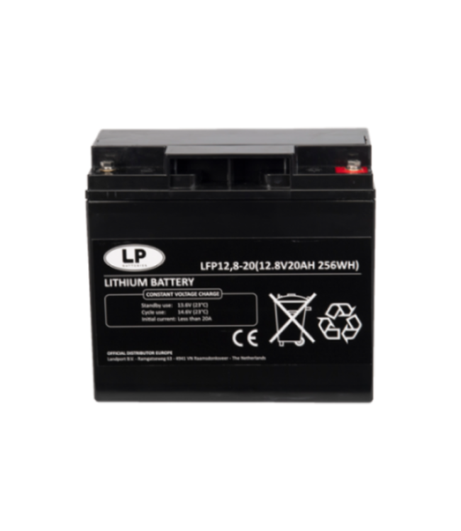 Lithium accu LFP V12,8-20 LiFePo4 12 volt 20 Ah 256 Wh