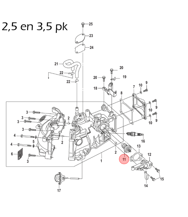 Quicksilver Thermostaat voor 2,5 t/m 6 pk buitenboordmotor