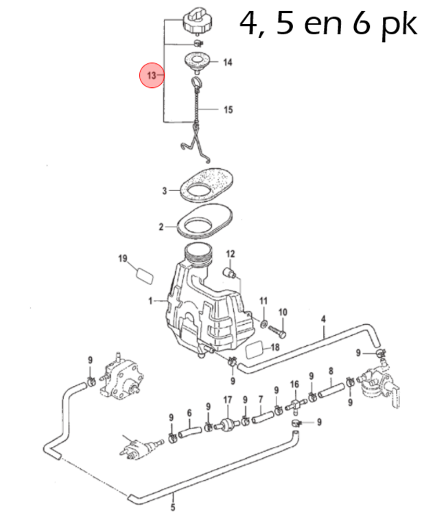 Mercury Benzinedop voor 2,5 t/m 6 pk buitenboordmotor