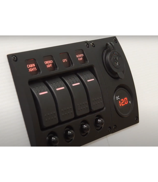 Talamex Curved add-on paneel met dubbele USB aansluiting en accu indicator