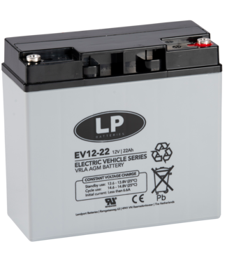 EV12022 accu 12 volt 22 ah Electric Vehicle VRLA Battery