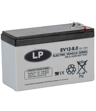 EV12-8 accu 12 volt 8 Ah Electric Vehicle VRLA Battery