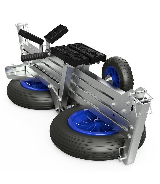 Opvouwbare handtrailer voor rubberboten