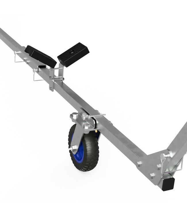 Opvouwbare handtrailer voor rubberboten