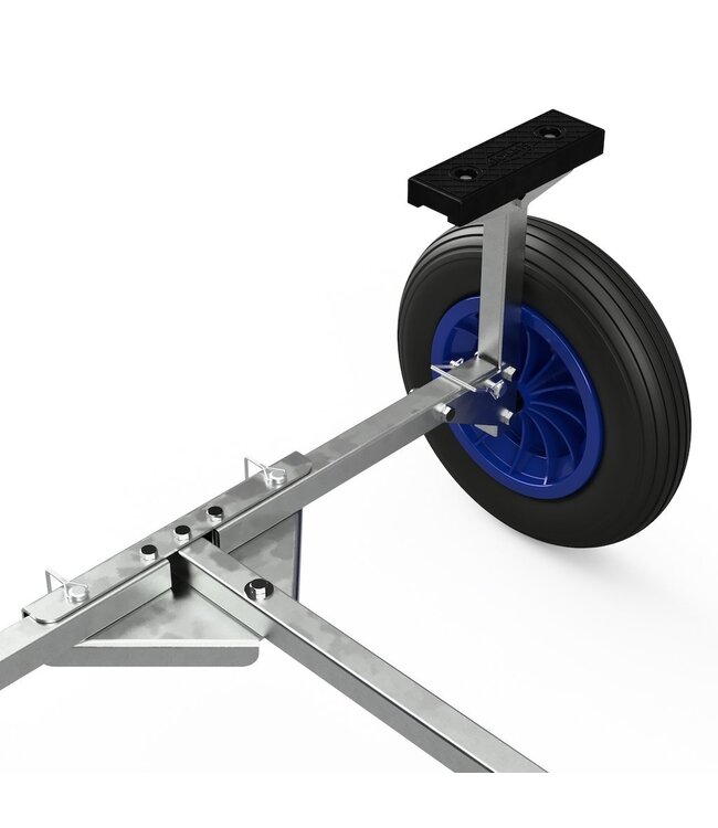 Opvouwbare handtrailer voor rubberboten