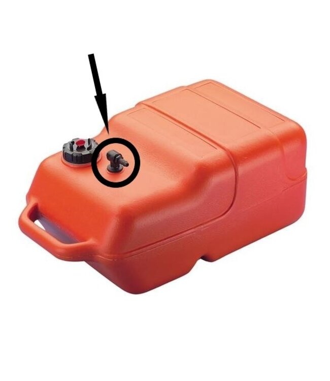 Adapter met slang voor Big Joe brandstoftank 12L