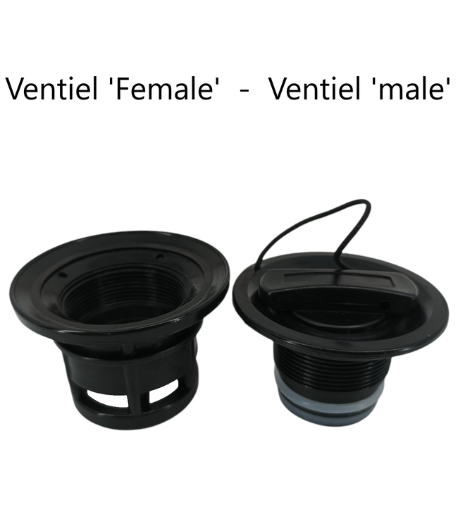 Talamex Ventiel zwart voor rubberboten en SUP boards