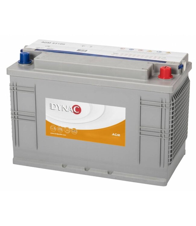 Dynac Deep Cycle AGM accu 12 volt 105 ah
