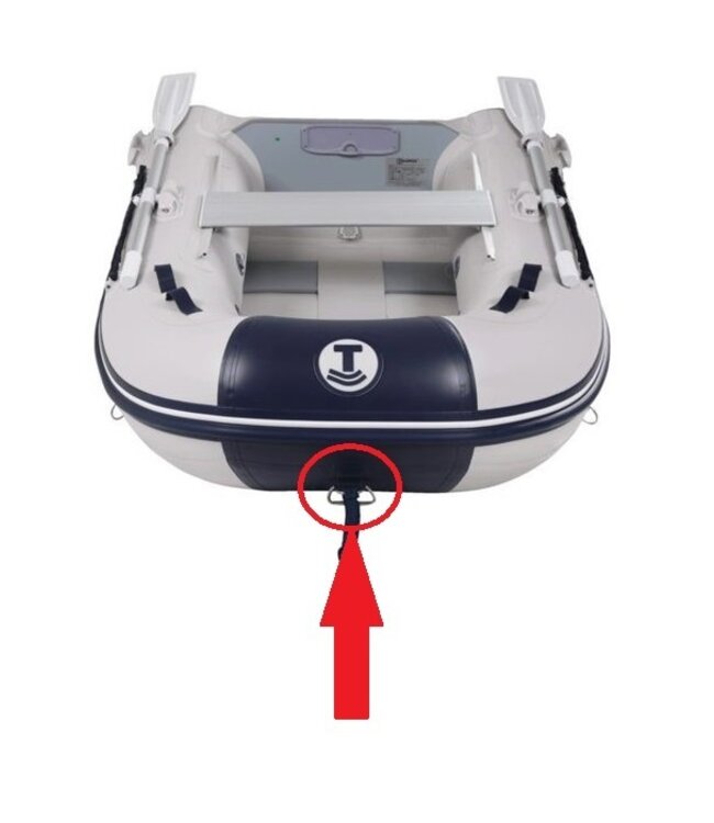 Talamex RVS Boeggreep voor Comfortline rubberboten