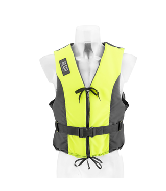 Besto Zwemvest Dinghy Zipper 50N Zwart/Geel