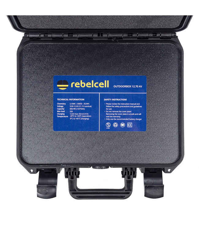 Rebelcell Lithium outdoorbox 12 volt 836 Wh