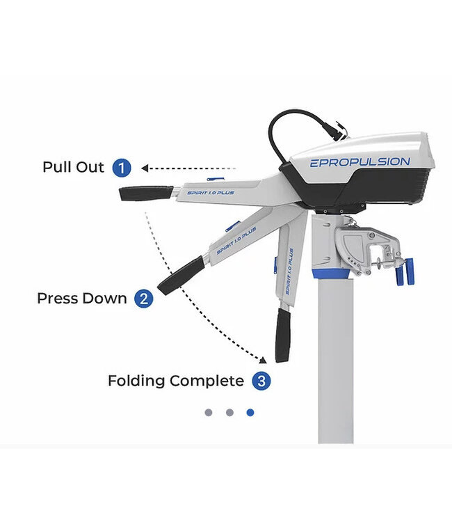 ePropulsion Spirit 1.0 Plus kortstaart fluister motor