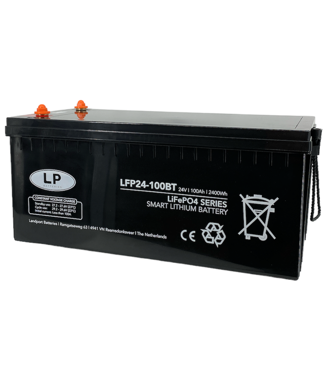 SMART Lithium accu LFP V24-100 LiFePo4 24 volt 100 Ah 2400 Wh