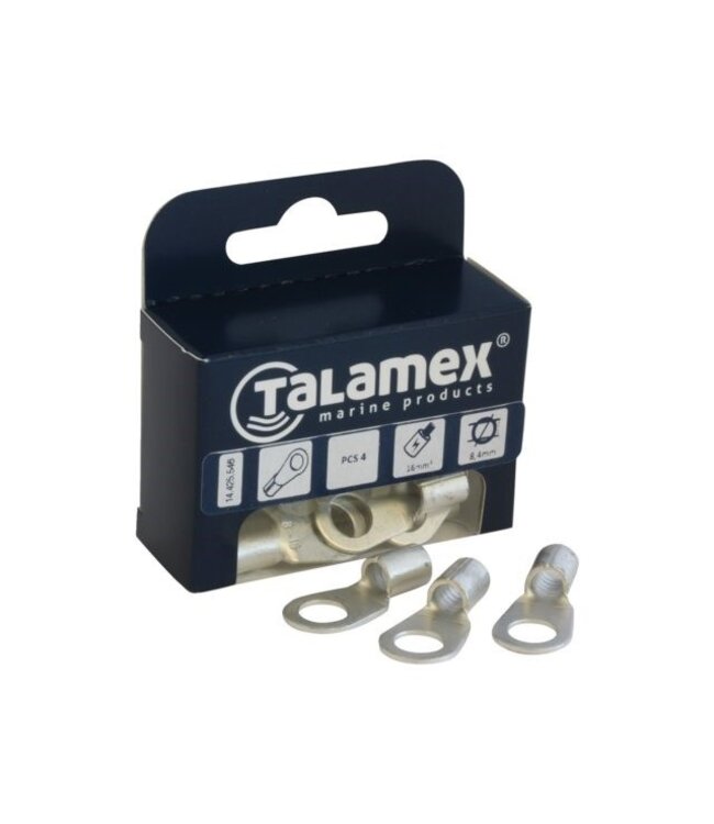 Talamex 2 stuks Kabelschoen voor kabel Ø 70 mm² met oog Ø 13 mm