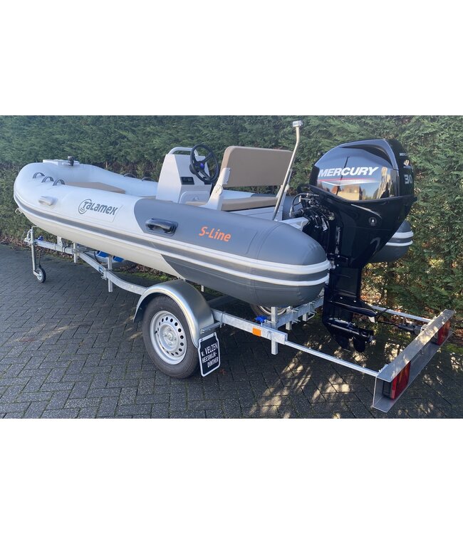 Talamex S-Line 380 RIB met Mercury 30 PK buitenboordmotor en kanteltrailer