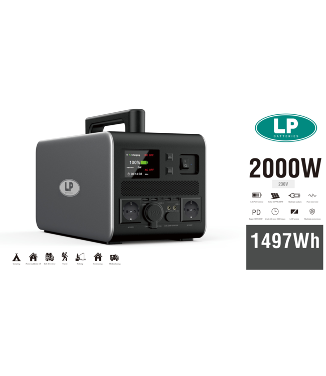 LP Draagbare stroomgenerator ESS 1500 Wh