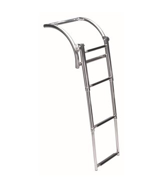 Talamex Telescopische zwemtrap RVS voor rubberboot 4 treden