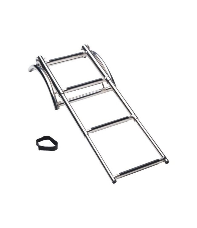 Talamex Telescopische zwemtrap RVS voor rubberboot 4 treden
