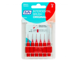 Tepe TePe Interdentalbürsten Original 0,5 mm rot - 6 Stück
