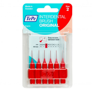 TePe Interdentalbürsten Original 0,5 mm rot - 6 Stück