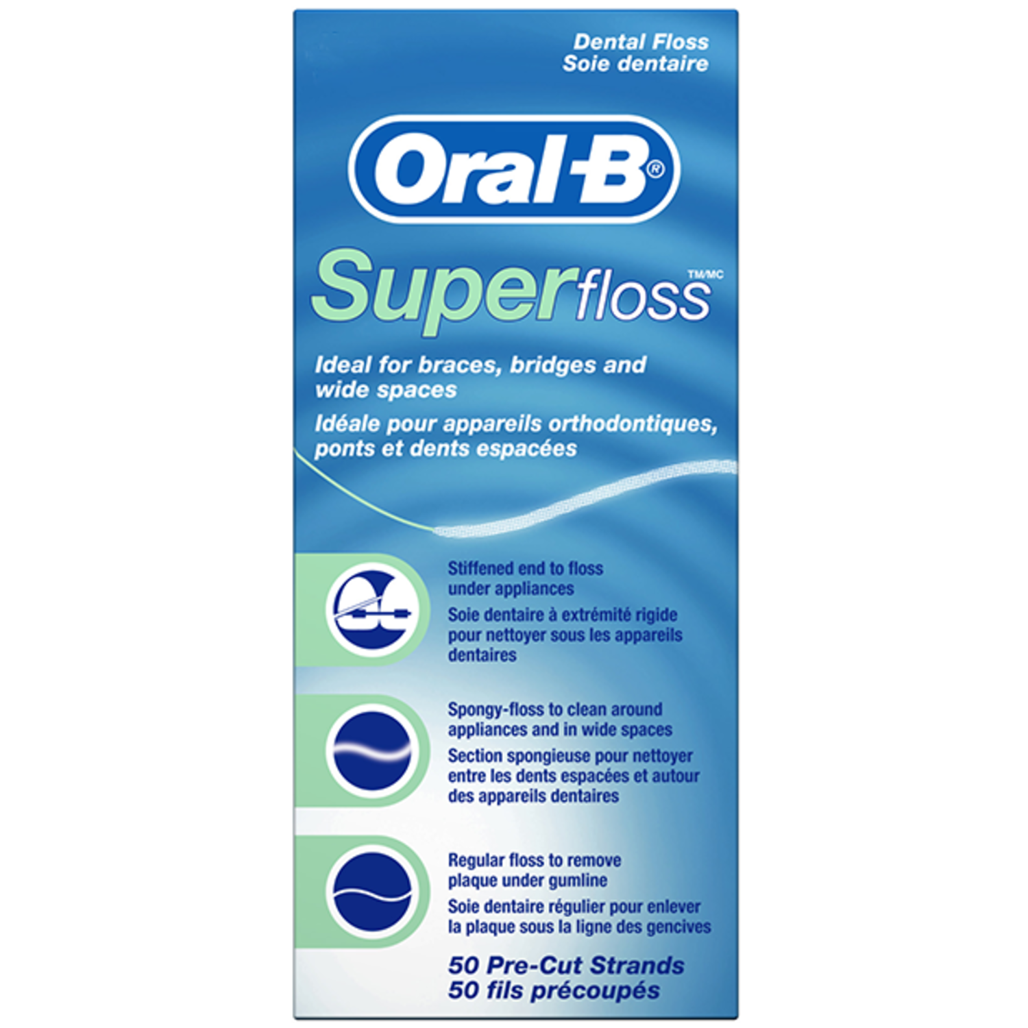 Oral-B Zahnseide Superfloss, 50 Stück