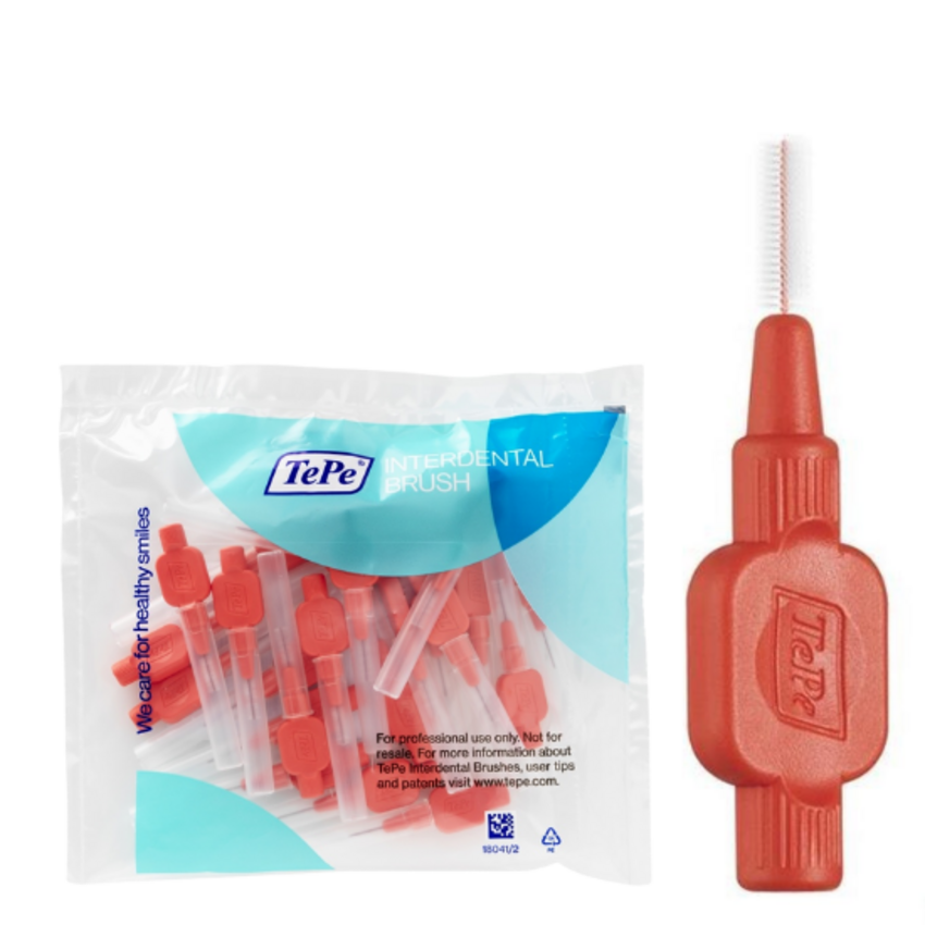 TePe Interdentalbürsten Extra Soft 0,5 mm Hellrot - 25 Stück Tepe TePe Interdentalbürsten Extra Soft 0,5 mm Hellrot - 25 Stück