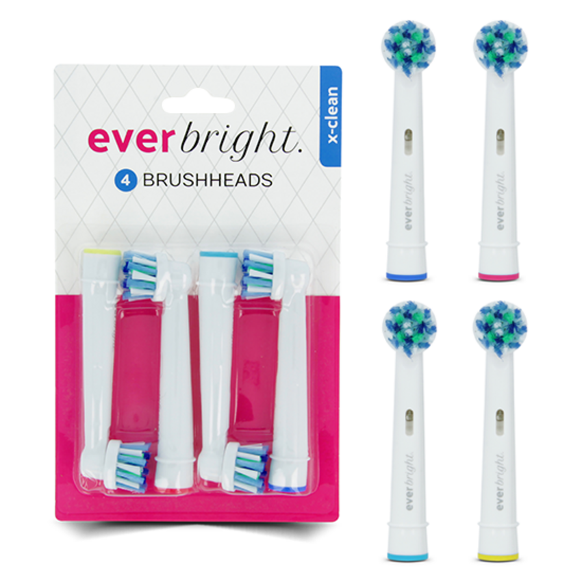 Everbright X-Clean Aufsteckbürsten - 4 Stück Everbright Everbright X-Clean Aufsteckbürsten - 4 Stück