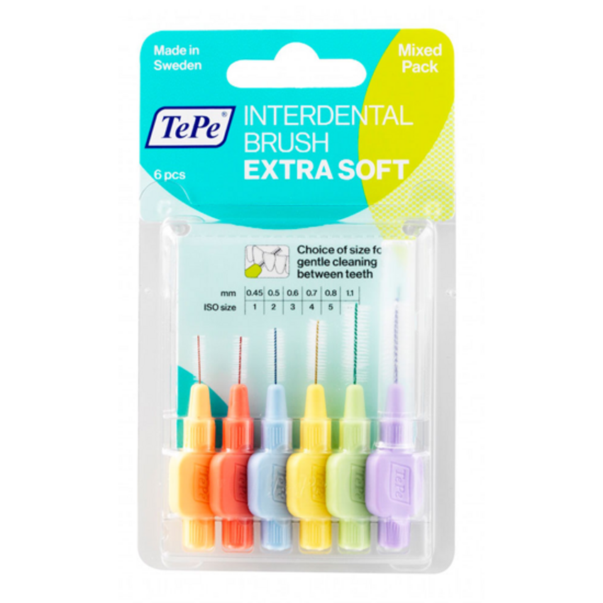 Tepe TePe Interdentalbürsten Extra Soft - Mix - 6 Stück