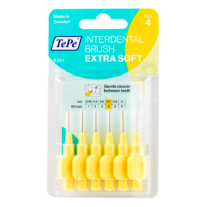 TePe Interdentalbürsten Extra Soft 0,7 mm Gelb - 6 Stück
