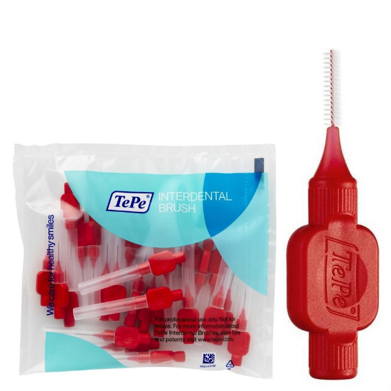 TePe Interdentalbürsten Original 0,5 mm rot - 25 Stück Tepe TePe Interdentalbürsten Original 0,5 mm rot - 25 Stück